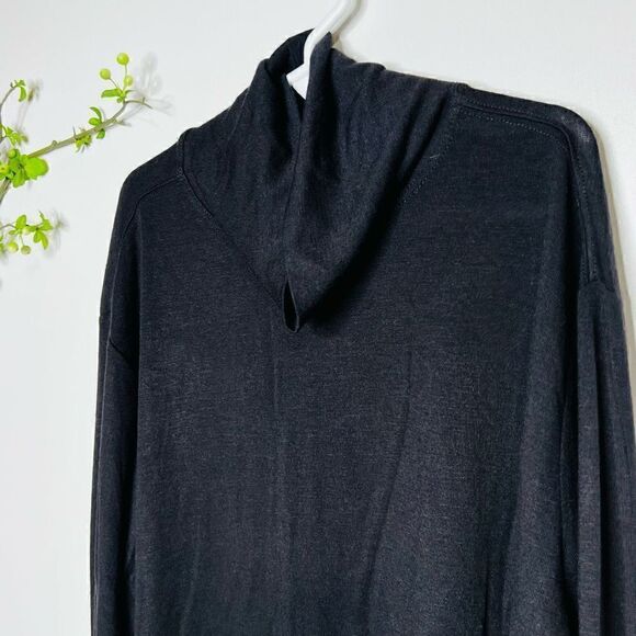 Athleta black lightweight cowl neck tunic - Picture 1 of 9